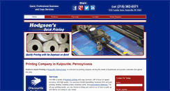 Desktop Screenshot of hodgsonsquickprinting.com